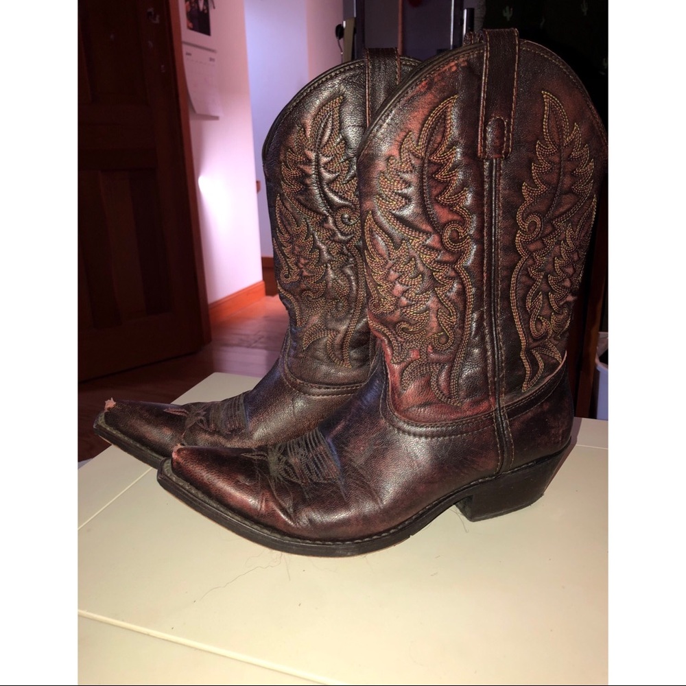 Laredo Brand Leather Cowboy Boots